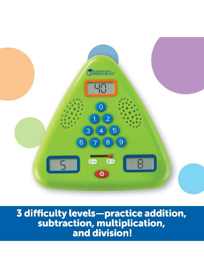 Learning Resources Handheld Minute Math Electronic Flash Card, Interactive Math Game For Kids, Ages 6+ - Image 2