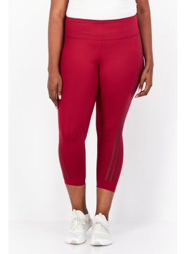 Women Plus Size High Rise Training Leggings, Maroon - pzsku/Z25B714EC78AEE93D552FZ/45/_/1724351217/572a1ffe-543d-484f-8f5c-08acd72a40b7