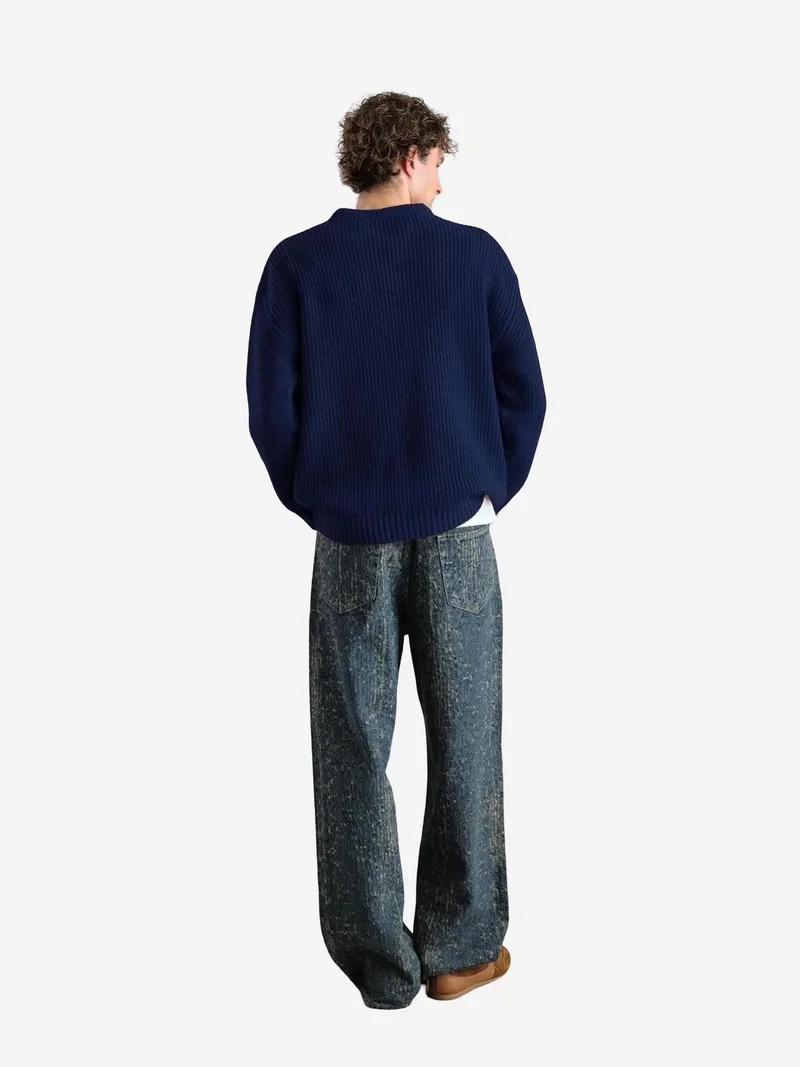 Giesto GIESTO Ribbed Crew Neck Sweater