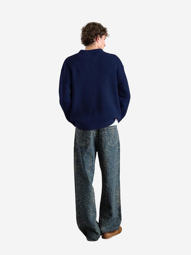 GIESTO Ribbed Crew Neck Sweater - Image 2