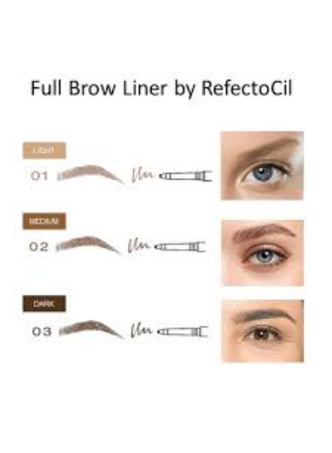 Refectocil Full Brow Liner Color 1 Light Brown - Image 3