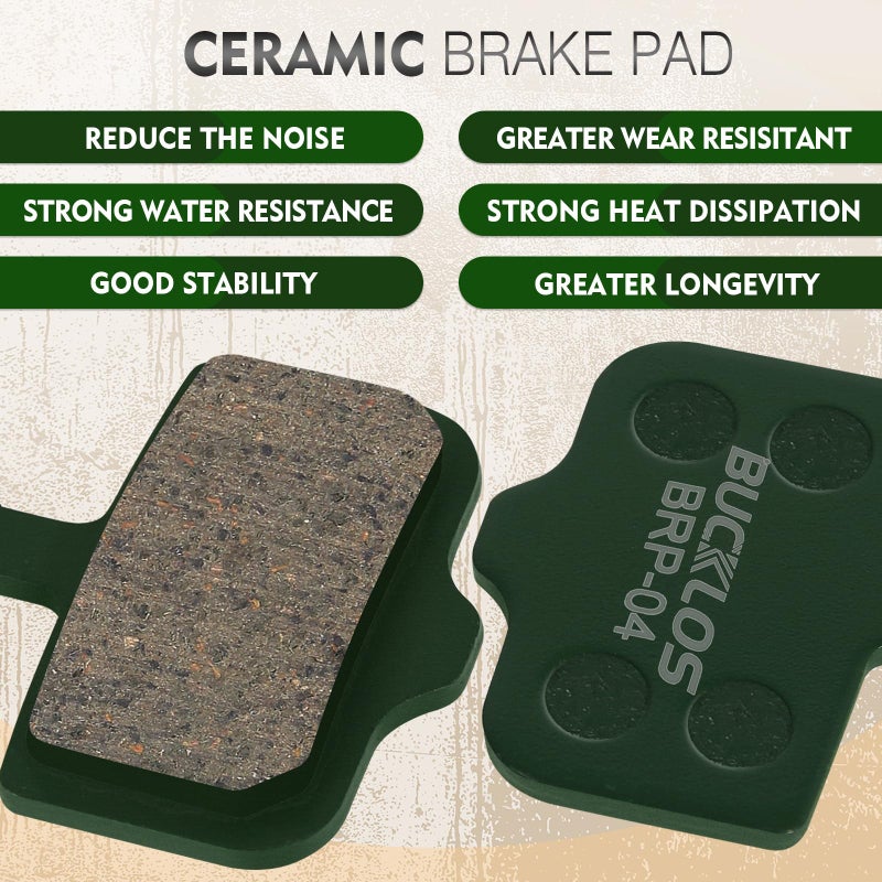 BUCKLOS Bike Disc Brake Pads-Bicycle Disk Brake Pads for Sram Avid Elixir E1 E3 E5 E7 E9 ER ER CR Mag Level TL T Sram XX X0 X7 X9 XXWC DB1 DB3 DB5 for Mountain Bike/Ebike/Road Bike/Scooter - Image 2