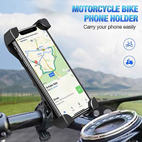 Alexvyan Plastic Universal 360 Degree Adjustable Handlebar Mobile Phone Holder for Bicycle, Bike, Motorcycle, Cycle, Ideal for Maps Video, Suitable for Upto 7 inches Phone, Phone Stand - Image 2