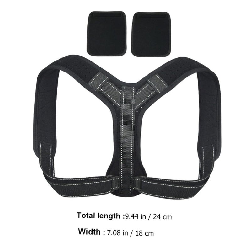 Adjustable Upper Back Brace Posture Corrector for Hunchback Comfort Support Long Term Use - Image 3