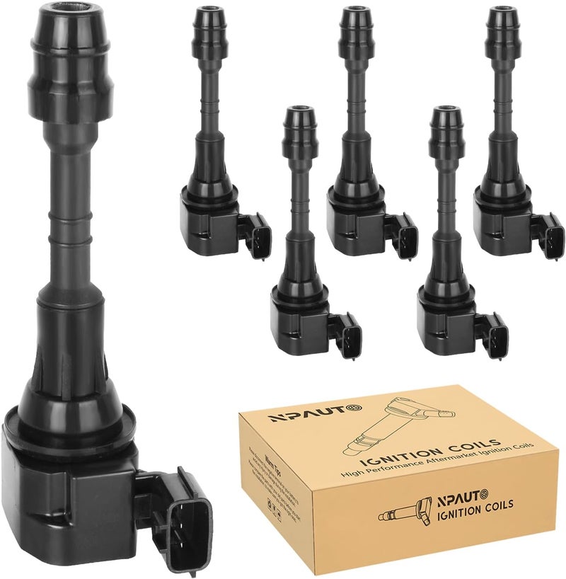 NPAUTO Ignition Coil Pack Replacement for Infiniti G35, FX35, M35, Nissan 350Z - Set of 6 - Image 1