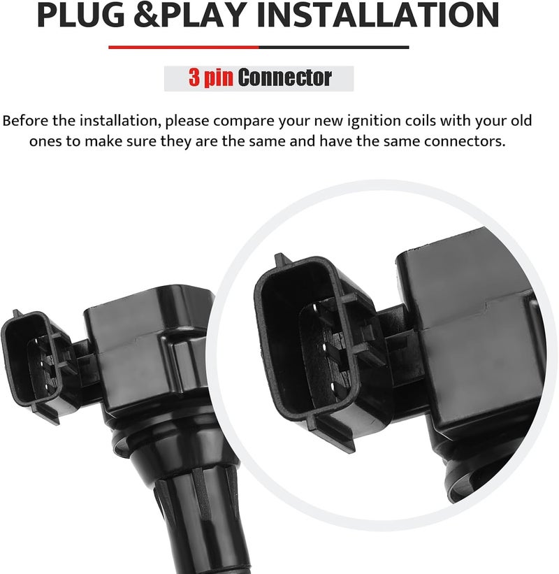 NPAUTO Ignition Coil Pack Replacement for Infiniti G35, FX35, M35, Nissan 350Z - Set of 6 - Image 5