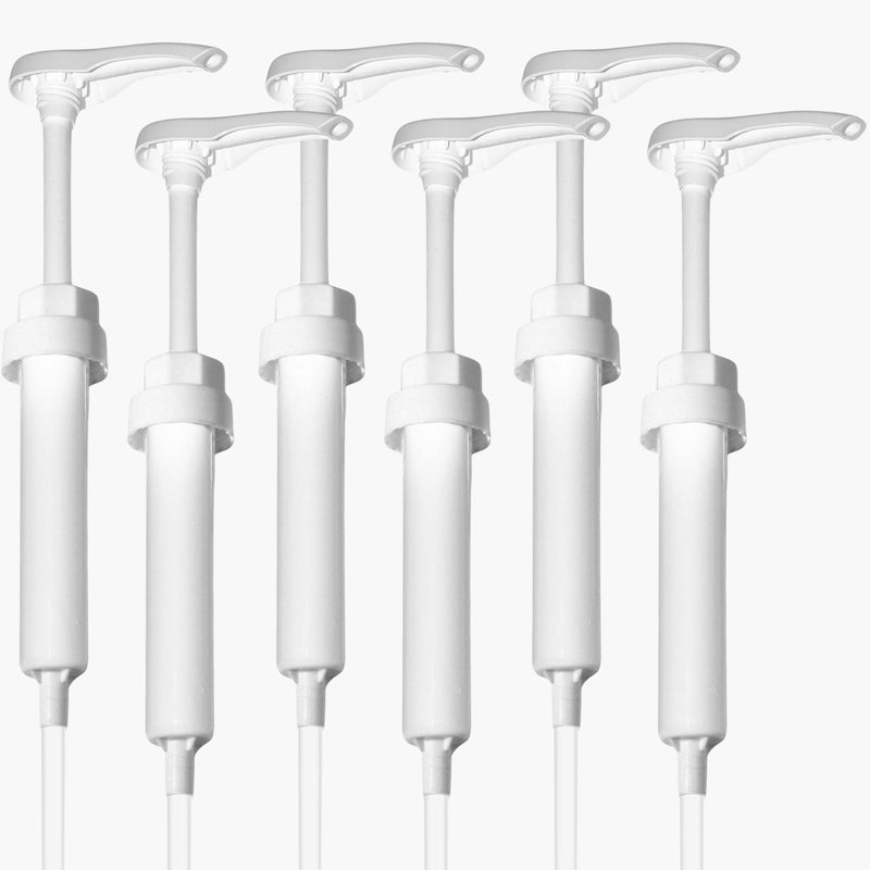 Shveesy Gallon Pump Dispenser  Dispenses 1 Ounce Per Stroke  for Plastic or Glass Bottles  HeavyDuty Leak Proof for Commercial and Household Use  BPA Free 38400 Pack of 6