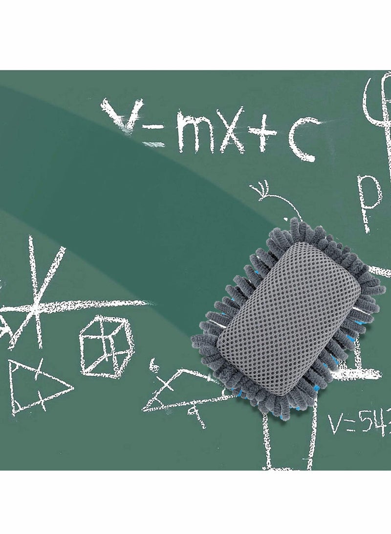 4-Pack Washable Microfiber Shag Whiteboard Erasers, Easy Clean for Classroom, Office and Home Use, Ideal Teacher Supplies for Markers - Image 2