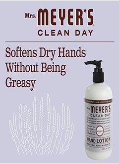 Mrs. Meyer's Clean Day Hand Lotion For Dry Hands, Nongreasy Moisturizer Made With Essential Oils, Cruelty Free Formula, Lavender Scent, 12 Oz  - Image 5