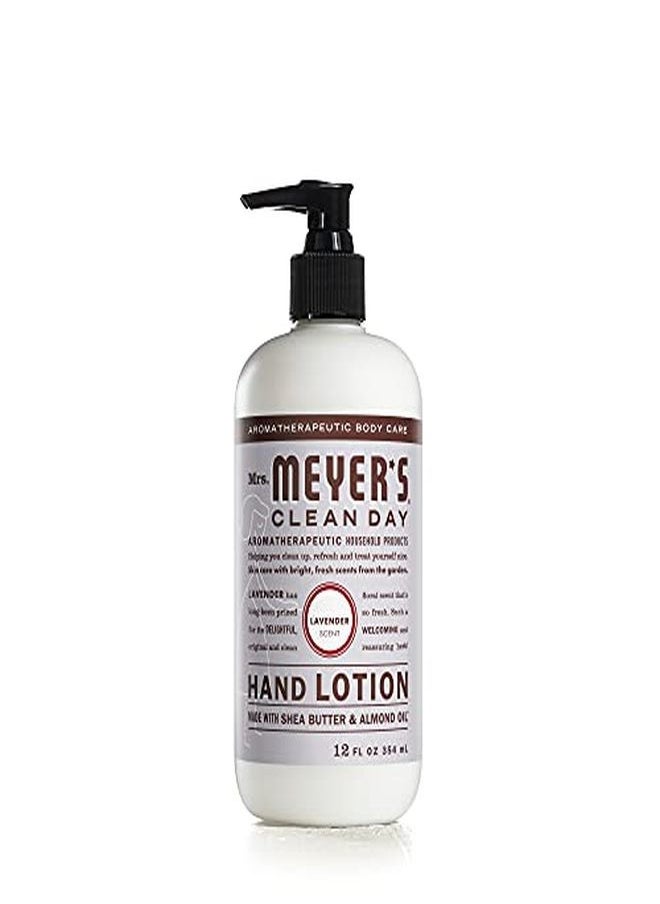 Mrs. Meyer's Clean Day Hand Lotion For Dry Hands, Nongreasy Moisturizer Made With Essential Oils, Cruelty Free Formula, Lavender Scent, 12 Oz  - Image 1