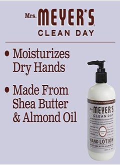 Mrs. Meyer's Clean Day Hand Lotion For Dry Hands, Nongreasy Moisturizer Made With Essential Oils, Cruelty Free Formula, Lavender Scent, 12 Oz  - Image 4
