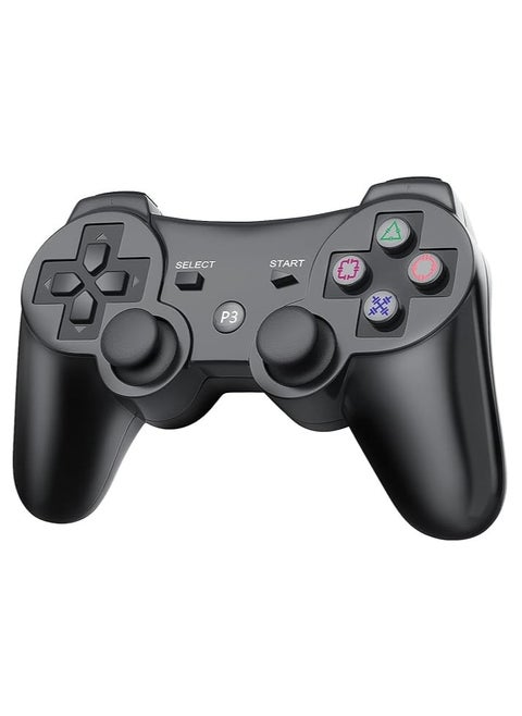 Wireless Controller Compatible with PS 3, Bluetooth 4.0 Joystick, Double Shock Vibration Joystick Rechargeable Gamepad, for PS3 USB PC Controller...