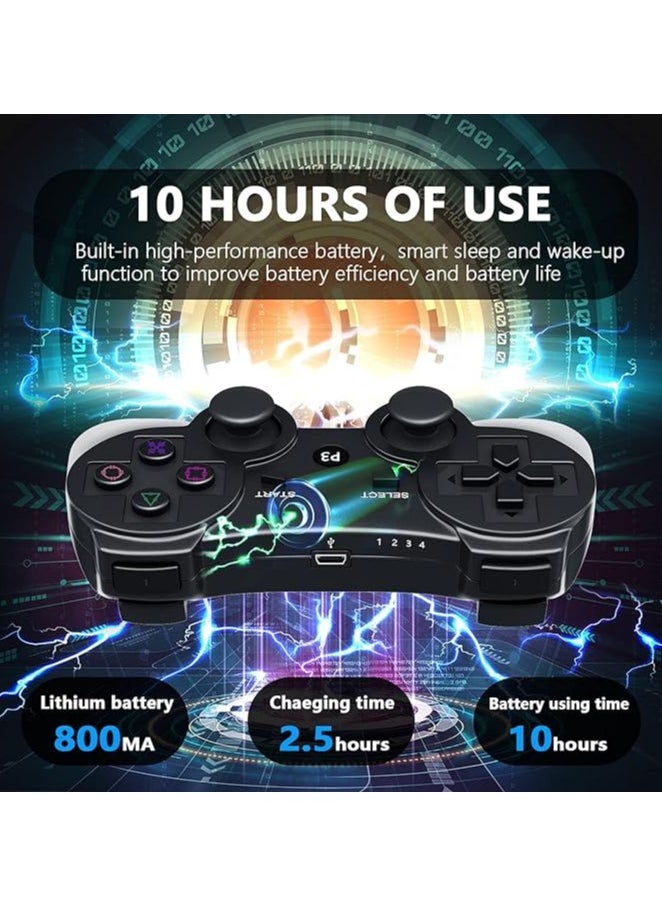 Generic - Wireless Controller Compatible with PS 3, Bluetooth 4.0 Joystick, Double Shock Vibration Joystick Rechargeable Gamepad, for PS3 USB PC Controller... - Image 1