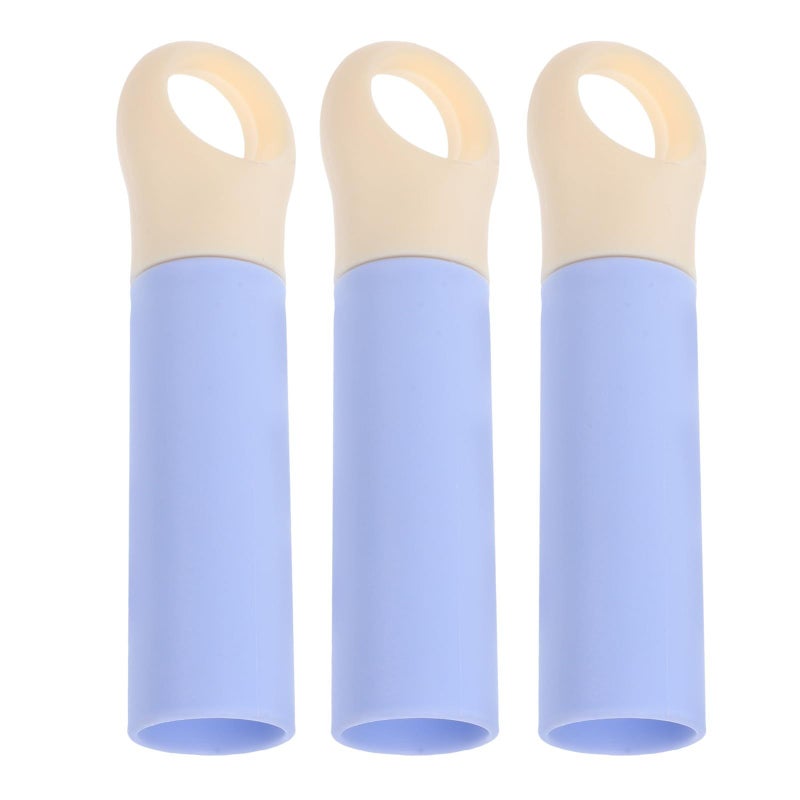 Light Blue Replacement End Caps For 22mm Broom Mop Handle 3 Pack - Image 2