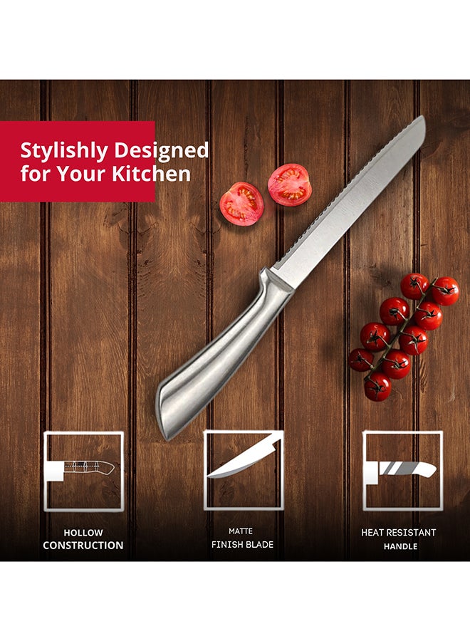 Feelings Stainless Steel Knife Heavy-Duty Meat & Vegetable Chopper with Ergonomic Handle Size 16 cm (KQ0806) - Image 5