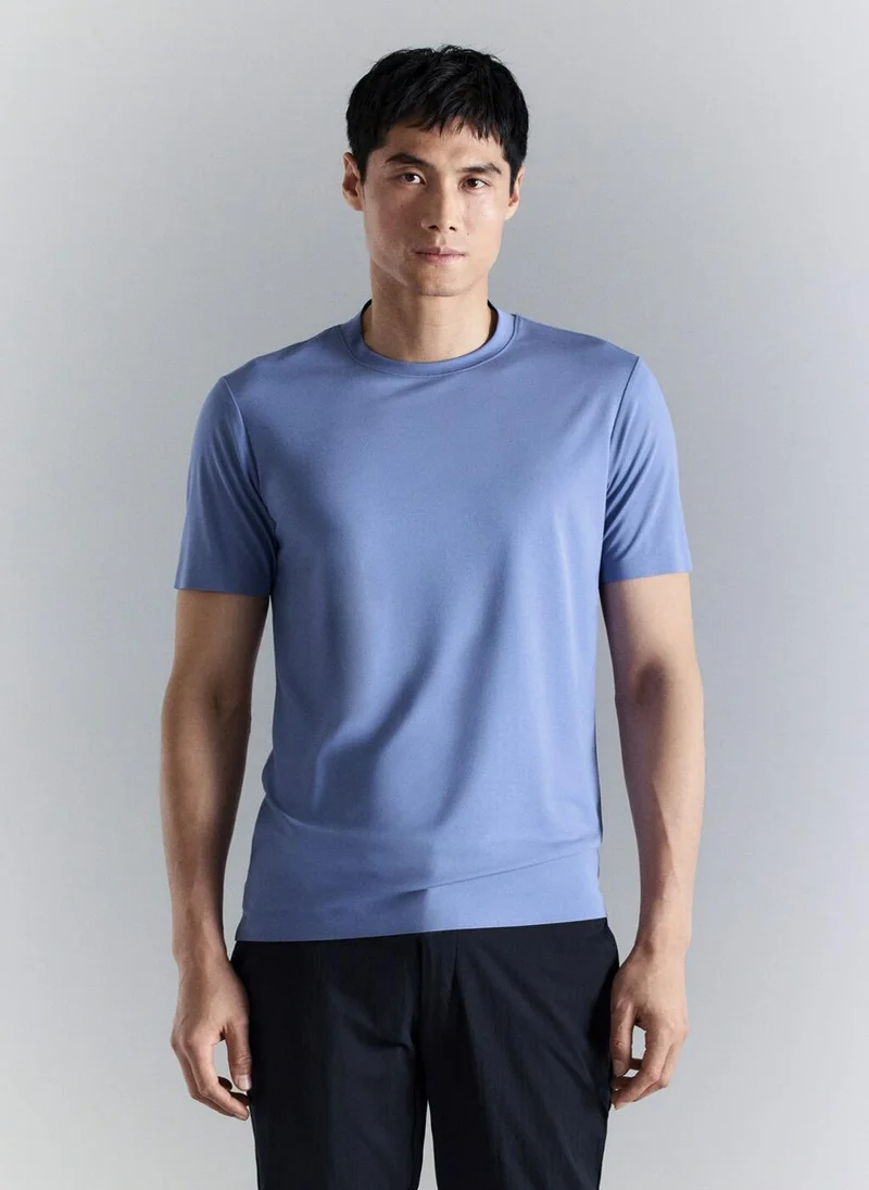 Mango Man Slim fit comfort stretch Coolmax ® T-shirt