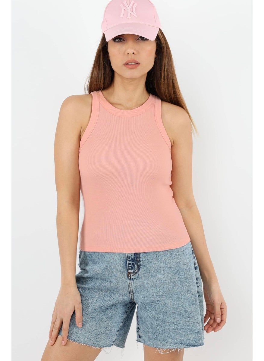Ritnice - Women's Premium Texture Salmon Ribbed Cotton Undershirt - Image 1