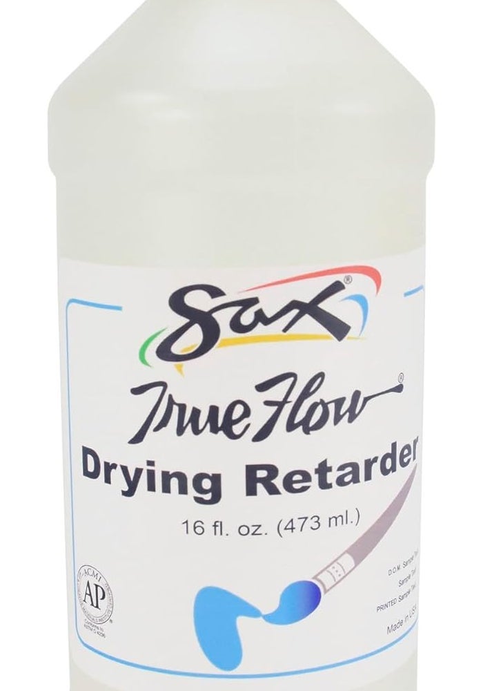 Sax True Flow Acrylic Drying Retarder, 16 fl. oz. (473 ml), Crystal Clear - Image 1
