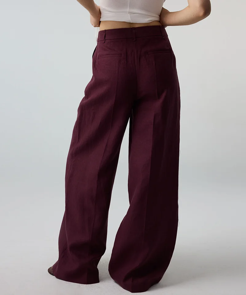 Ipekyol  Belted Wide-Leg Linen Trousers for Women | Best Price UAE