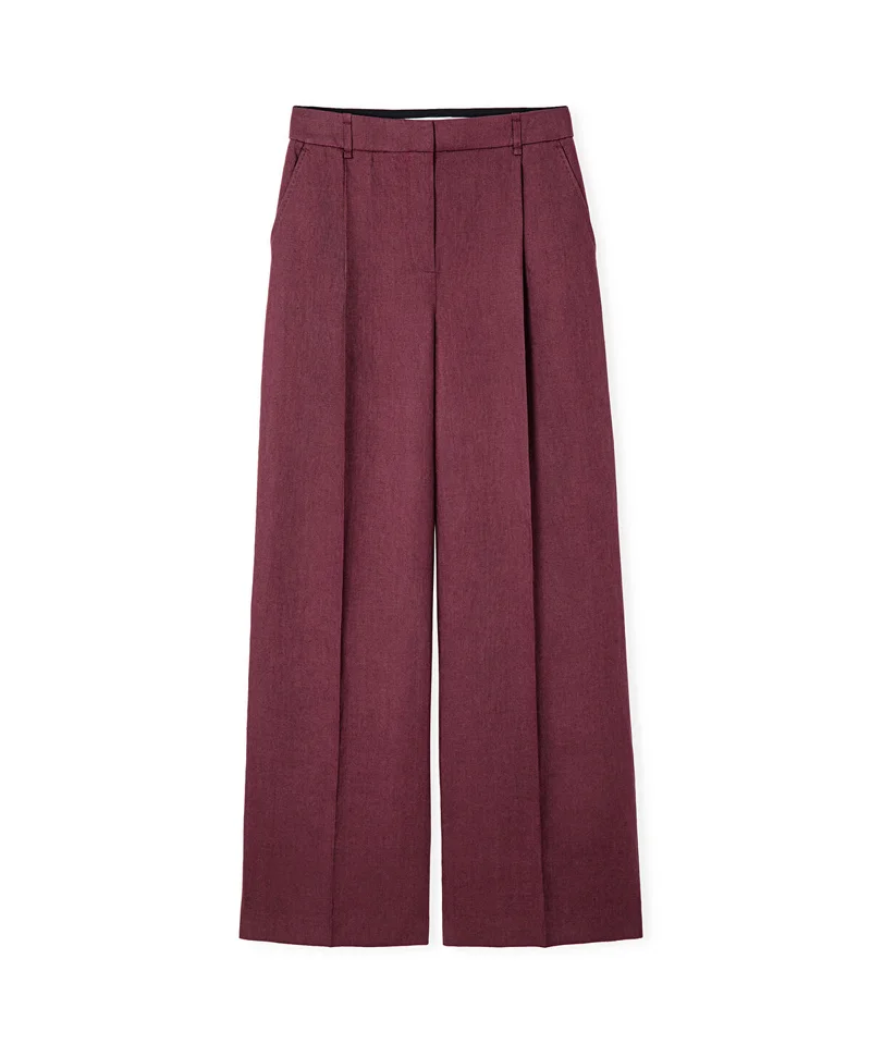Ipekyol  Belted Wide-Leg Linen Trousers for Women | Best Price UAE