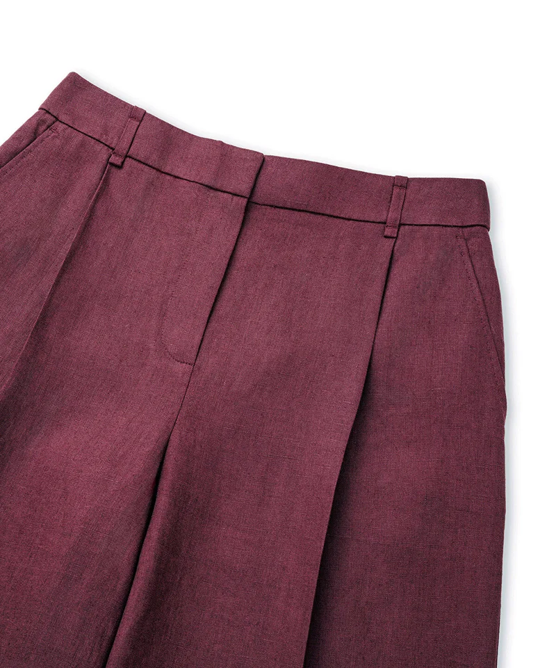 Ipekyol  Belted Wide-Leg Linen Trousers for Women | Best Price UAE