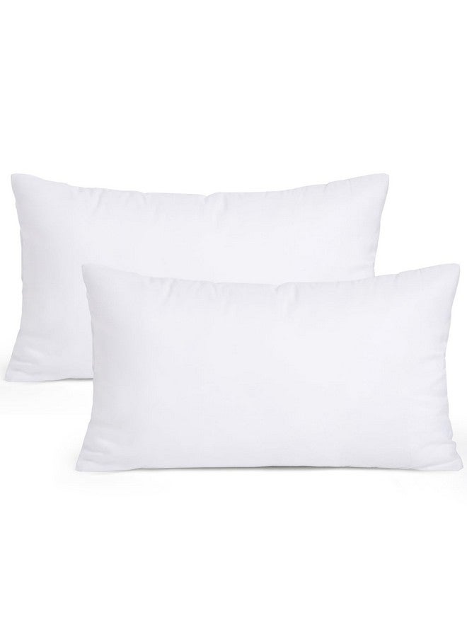 MIULEE Set of 2 Throw Pillow Inserts Premium Pillow Stuffer Rectangle Form for Decorative Cushion Bed Couch Sofa 12x20 Inch - Image 1