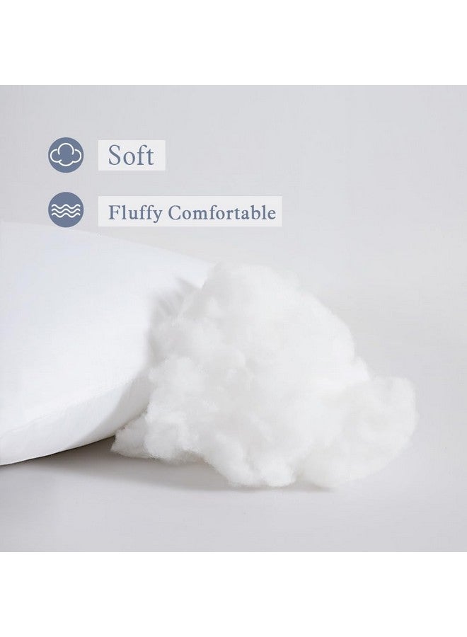 MIULEE Set of 2 Throw Pillow Inserts Premium Pillow Stuffer Rectangle Form for Decorative Cushion Bed Couch Sofa 12x20 Inch - Image 3