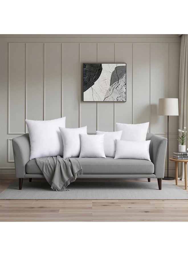 MIULEE Set of 2 Throw Pillow Inserts Premium Pillow Stuffer Rectangle Form for Decorative Cushion Bed Couch Sofa 12x20 Inch - Image 2