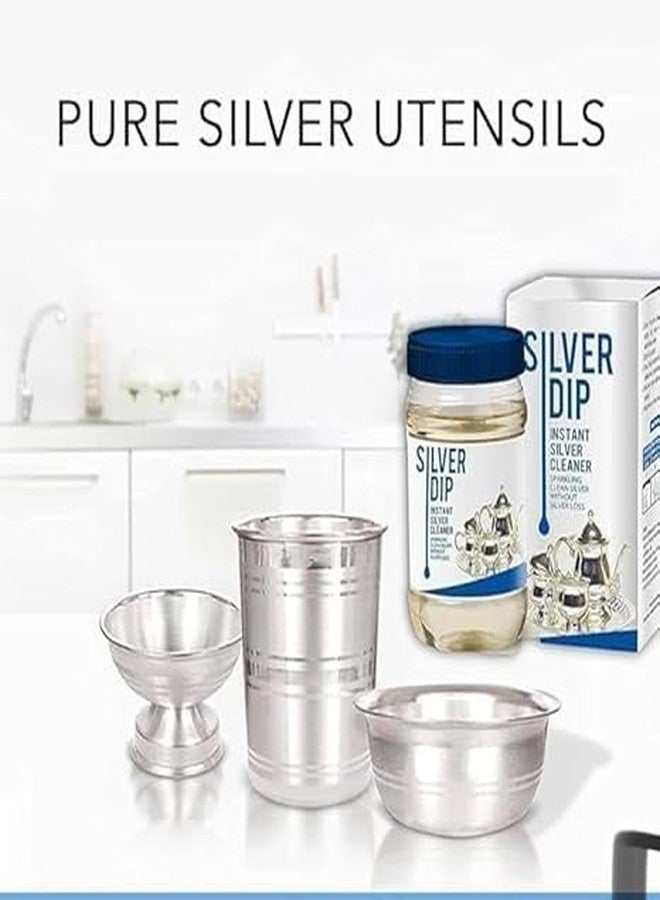 Dustex Silver Dip Cleaner liquid Cleaner Instant Sparkling Clean Silver Without Sliver Loss Silver Dip Fast-Acting Silver For Home Use (1PCS) - Image 3