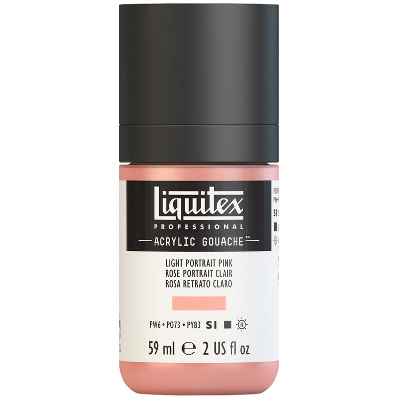 Liquitex Professional Acrylic Gouache, 2-oz (59ml) Bottle, Light Pink - Image 1