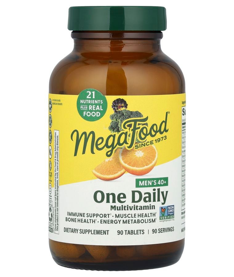 MegaFood Men's 40+ One Daily Multivitamin 90 Tablets