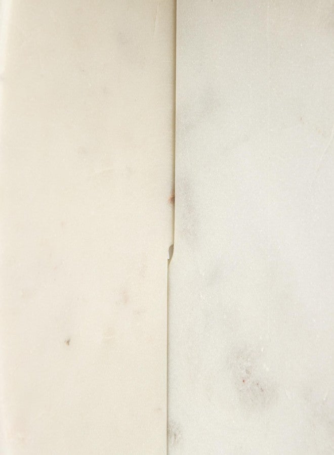 Creative Co-op قاعدة مطبخ رخامية من كرييتيف كوبر مع قاعدة متداخلة، بيضاء - Image 4