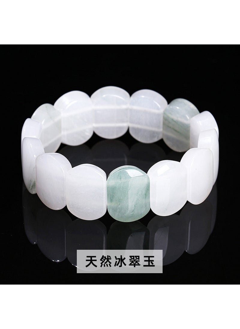 Generic - Elegant Amethyst Crystal Bracelet for Women Natural ice jade hand row - Image 1