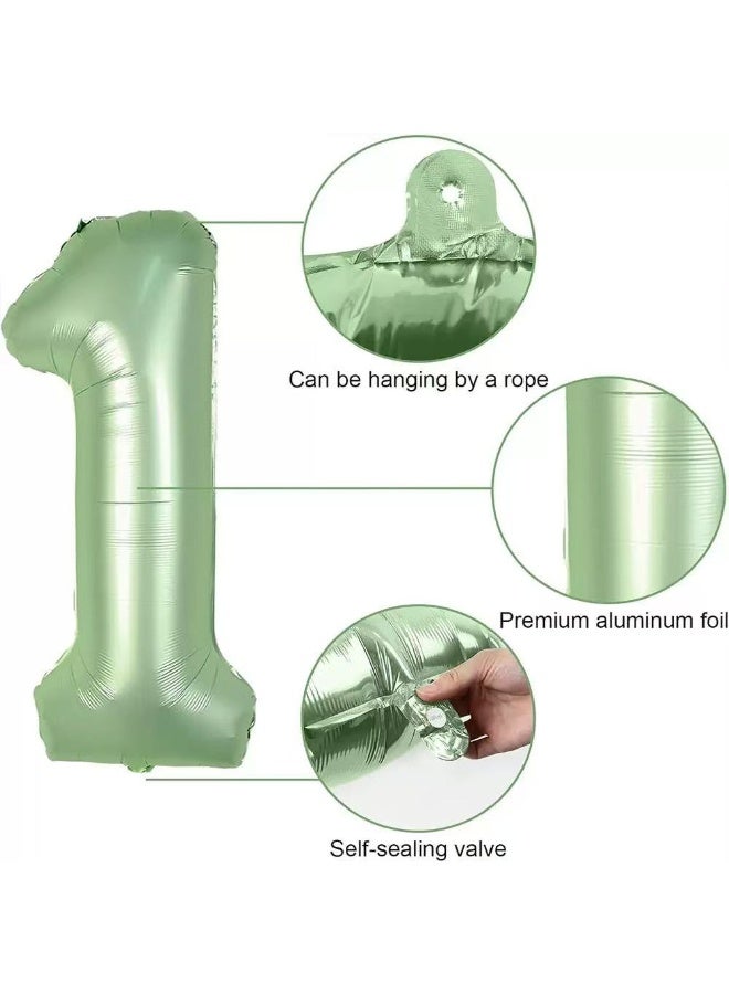 30Pcs 1st Birthday Party Decoration Set –  Balloons, Happy Birthday Banner, Number 1 Foil Balloon, Star & Heart Foil Balloons, Butterfly Stickers for Baby Shower & Kids Birthday - Image 4