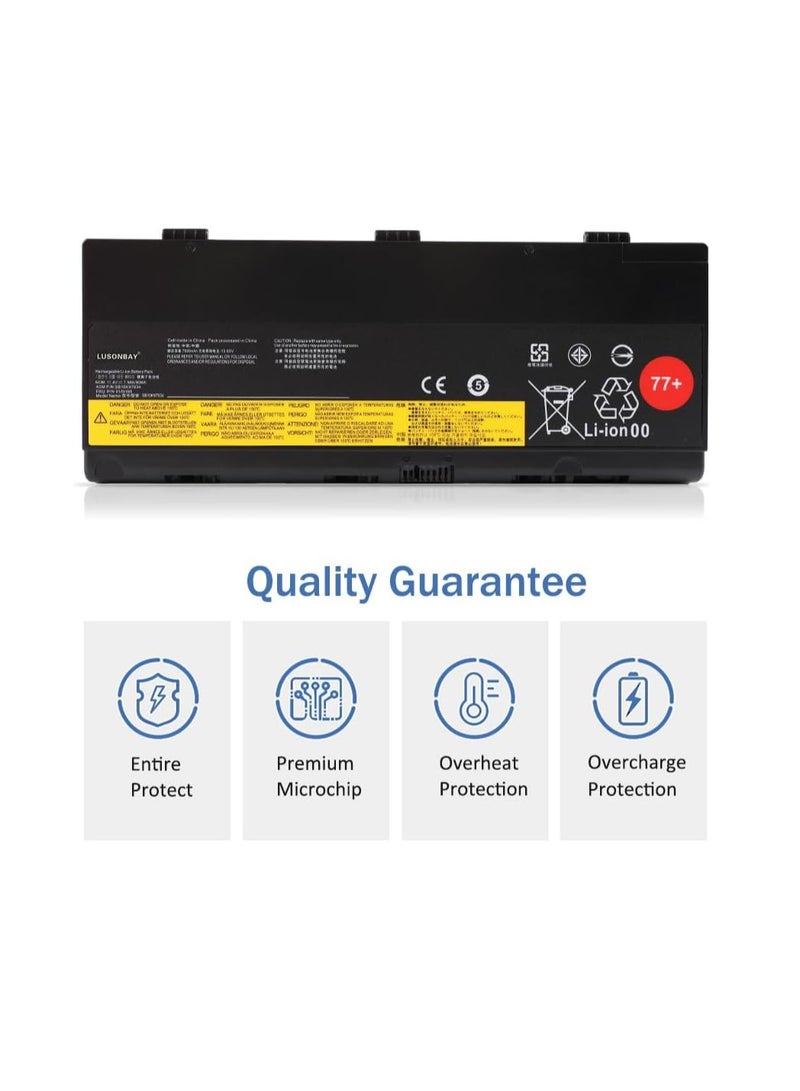 Terabyte Laptop Battery for Lenovo Thinkpad P50 P51 P52 00NY490 00NY491 00NY492 SB10H45075 SB10H45076 SB10H45077 SB10H45078 90Wh, 01AV477 - Image 2