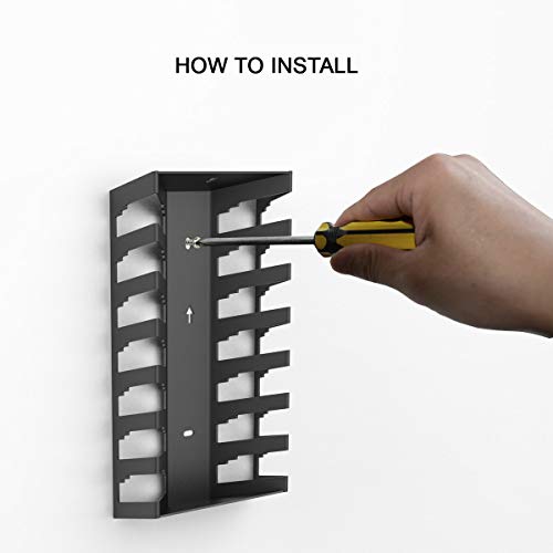 Monzlteck Video Game Case Storage Wall Mount for PS4, Xbox One, Xbox 360, Metal, Holds 14 Disc Boxes - Image 3
