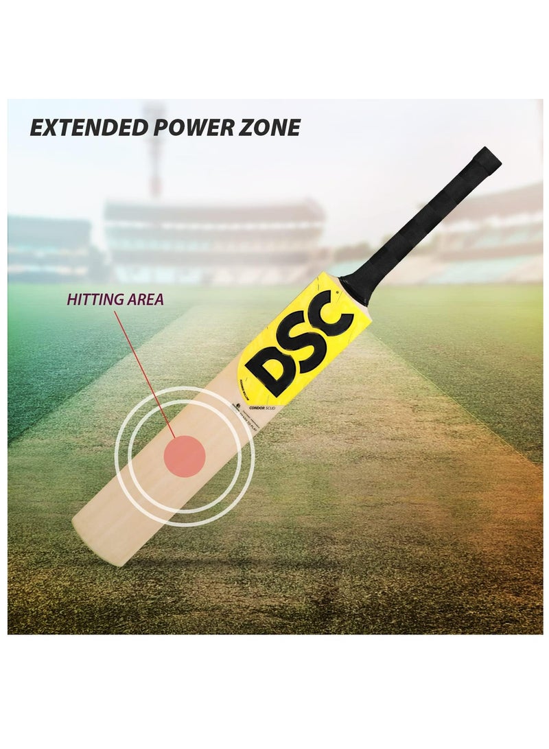 DSC Condor Scud Cricket Bat | Unisex |Size: 6 | Material: Kashmir Willow | Light Weight | Free Cover | Ready to Play | For Intermediate Player | Ideal For Leather Ball - Image 2