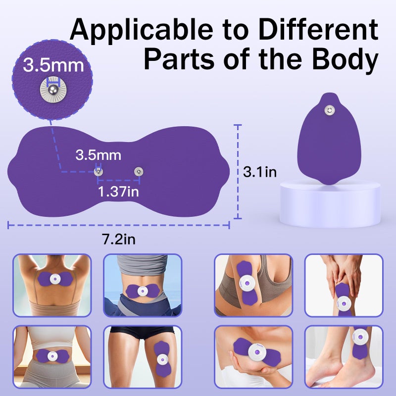 MASTOGO Wireless TENS Unit â€“ Two Portable TENS Unit Muscle Stimulators for Pain Relief, Featuring 6 TENS Modes and 6 EMS Modes with a Stylish PU Carrying Case and Can be Controlled Via an APP. - Image 5
