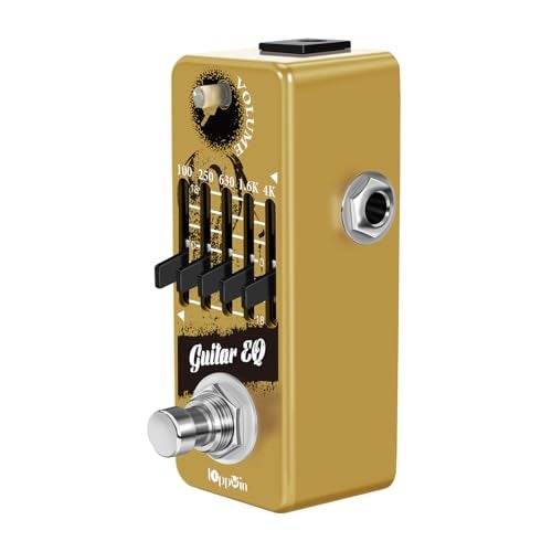 IOppWin Guitar Pedals, 5-Band Guitar Graphic Equalizer Pedal with Master Level Control - True Bypass & Metal Shell - Image 5