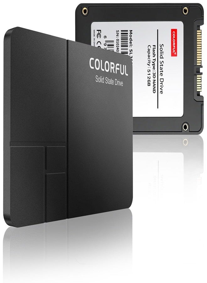 كلورفول قرص SSD ملون بسعة 512 جيجابايت، قرص SSD داخلي 2.5 بوصة SATA III - سرعة قراءة 500 ميجابايت/ثانية، سرعة كتابة 450 ميجابايت/ثانية مع ذاكرة فلاش TLC 3D NAND، لترقية أجهزة الكمبيوتر المحمولة والمكتبية - Image 1