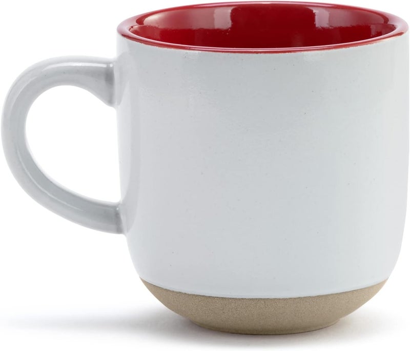 DEMDACO Cardinal Holly Watercolor Red and White 12 ounce Stoneware Boxed Christmas Coffee Cup Mug with Card - Image 2