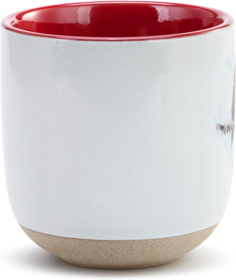 DEMDACO Cardinal Holly Watercolor Red and White 12 ounce Stoneware Boxed Christmas Coffee Cup Mug with Card - Image 4