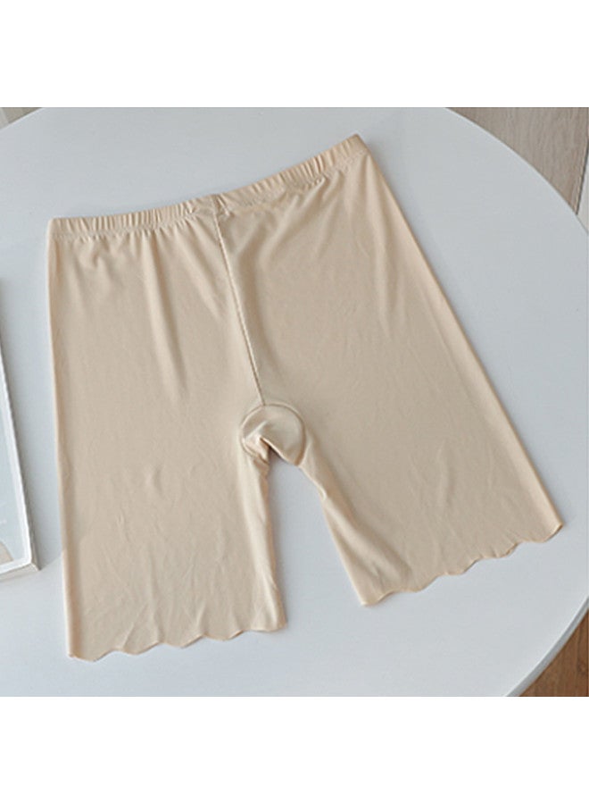 Top melon Women'S Safety Shorts, Seamless Anti-Peek Underwear, Solid Color Stretchy Breathable 3/4 Length Shorts - Image 4