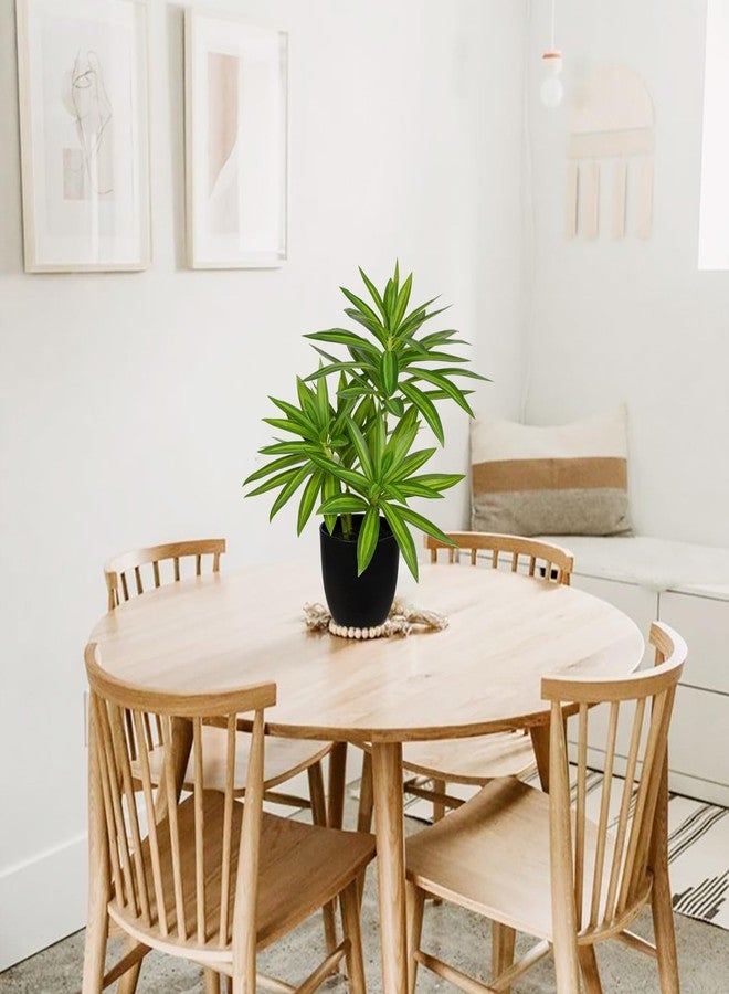 GnFlus Faux Plants Dracaena Artificial Plant Realistic Green 16.1" Fake Plants in Pot Small Indoor Plants Fake Potted Plants Artificial Decor for Home Living Room Bathroom Office House Table Desk Shelf - Image 5