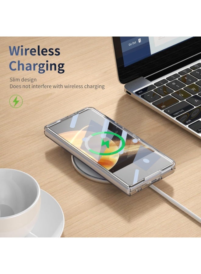 general Magnetic Case Case Compatible with Honor Magic V3 with Screen Protector, 360° Swivel Magnetic Stand, Transparent Shockproof Phone Cover - Image 3