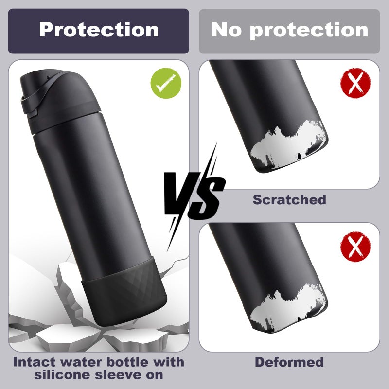Beonsky Silicone Boot for Owala Water Bottle 24 oz, Anti-Slip Protective Sleeve for FreeSip/Twist/Flip Stainless Steel Water Bottles Accessories - Image 3