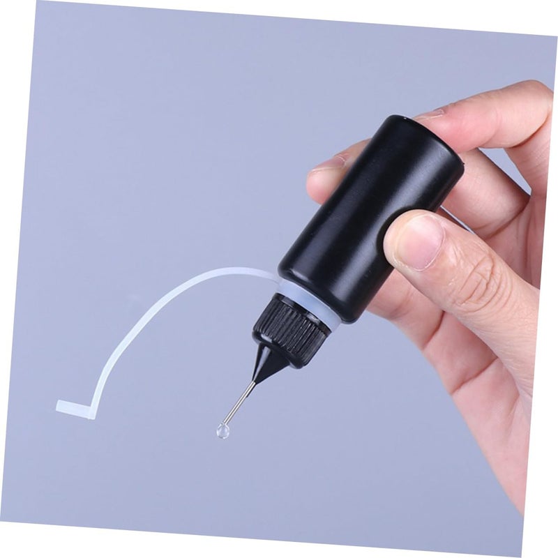 Uonlytech 10pcs Needle Squeeze Bottles Black Light Blocking Liquid Dispenser with Fine Tip Droppers for Glue Crafts Diy Projects Travel-friendly and Easy Control - Image 4