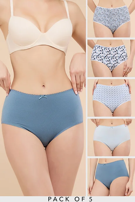 أر أند بي 5 Pack Solid Full Briefs