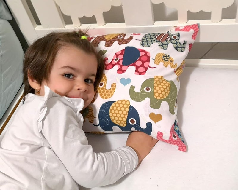 Comfy Turtles Toddler Pillowcase 13 x 18 Cotton - Elephant Pillow Cases, Travel Pillow Case Cover for Kids, Toddler Bedding Elephant Cases (Beige) - Image 5