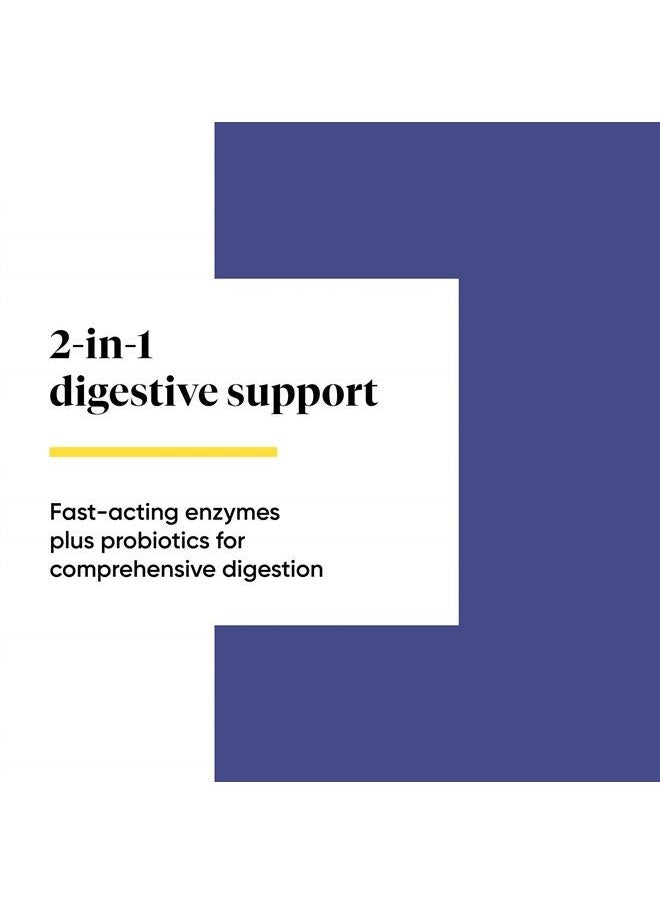 ENZYMEDICA - Digest Gold + Probiotics, 2-in-1 Advanced Formula, Supports Healthy Gut with 9 Different Probiotic Strains, Improves Digestion, 90 Capsules - Image 1